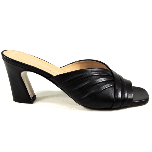 ALESSANDRO DI MARIA LEATHER SUMMER MULES - Picture 3 of 8